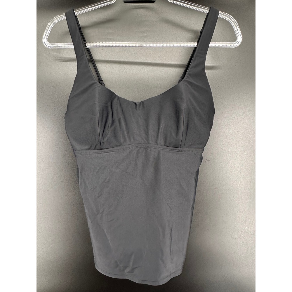 Lole Womens Black Underwire Tankini Swim Top Adjustable Straps Size Large